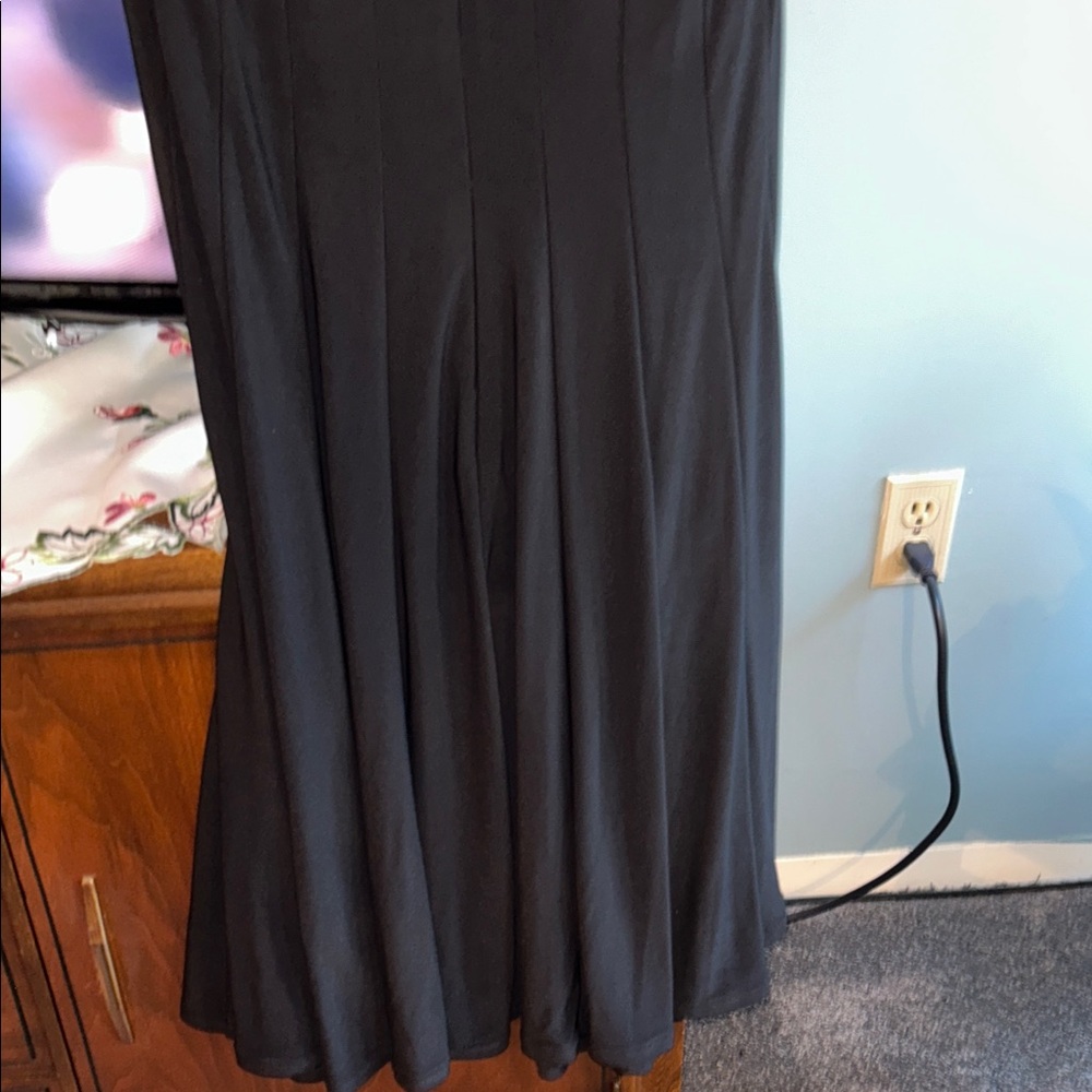 Jessica Howard Perfect Black Dress with Neckline with Pearls & Sequins Size 10 - Picture 8 of 14